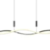 KHG LED-Pendelleuchte, chrom `Wavy´