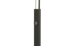 KHG LED-Stehleuchte, 1-flammig, schwarz, gebogen