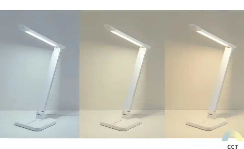 KHG LED-Tischleuchte, 1-flammig, Alu/weiß