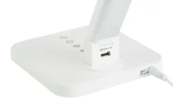 KHG LED-Tischleuchte, 1-flammig, Alu/weiß
