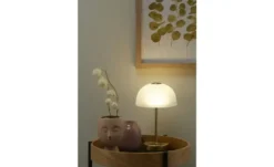 KHG LED-Tischleuchte, 1-flammig, messing/ Alabasterglas