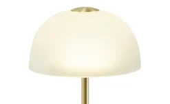 KHG LED-Tischleuchte, 1-flammig, messing/ Alabasterglas