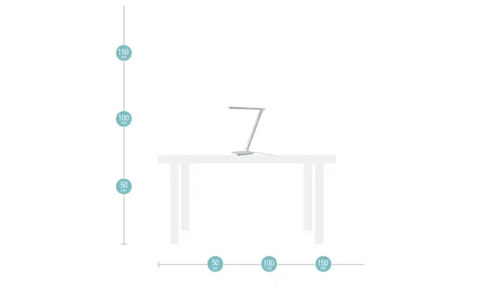 KHG LED-Tischleuchte, Weiß