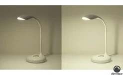 KHG LED-Tischleuchte,1-flammig, weiß