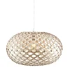 KHG Pendelleuchte, 1-flammig, nickel-matt/ holz