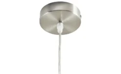 KHG Pendelleuchte, 1-flammig, nickel-matt/ holz