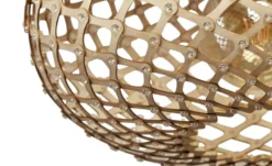 KHG Pendelleuchte, 1-flammig, nickel-matt/ holz