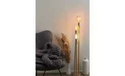 KHG Stehleuchte, 3-flammig, Seiloptik