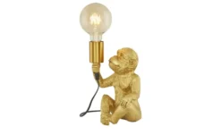 KHG Tischleuchte, 1-flammig, goldfarbig `Affe`