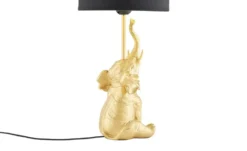 KHG Tischleuchte, 1-flammig, goldfarben `Elefant´