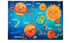 Kinderteppich Solarsystem
