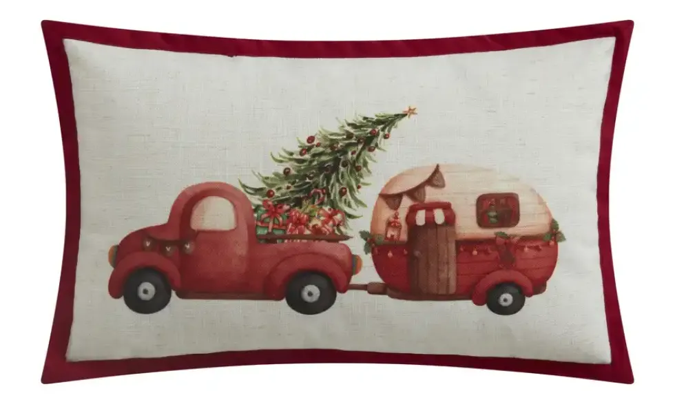 Kissen Weihnachtsauto