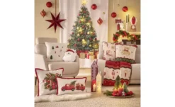 Kissen Weihnachtskranz