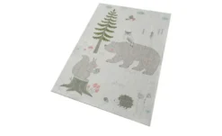 KJUT Kurzflorteppich Bär+Eule