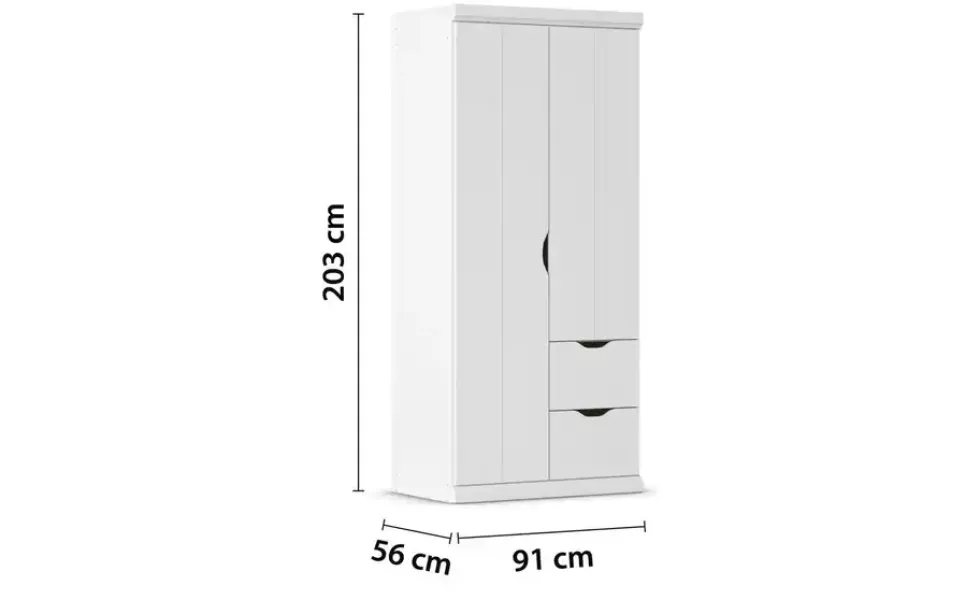 Kleiderschrank mit Schubladen Frieda
