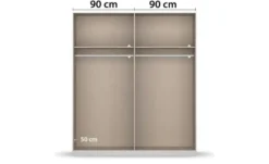 Kleiderschrank mit Spiegel Acero