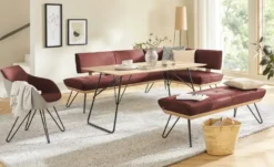 KOINOR Hockerbank Leder Dining System 4
