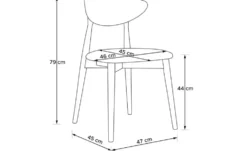 KONSIMO Esszimmerstuhl 2er-Set