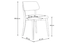 KONSIMO Holzstuhl 2er-Set