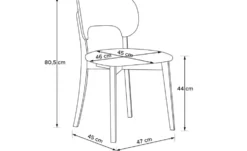 KONSIMO Holzstuhl 2er-Set