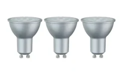 LED 3-er Pack GU10/ 6,5W, silber