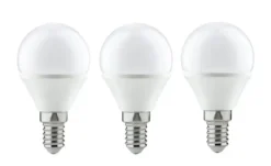 LED 3-er Pack, Tropfen E14 4W, 250lm, 2700K