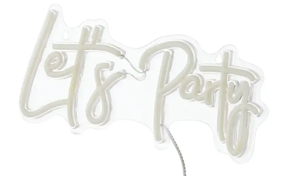LED Neon Schild Lets Party