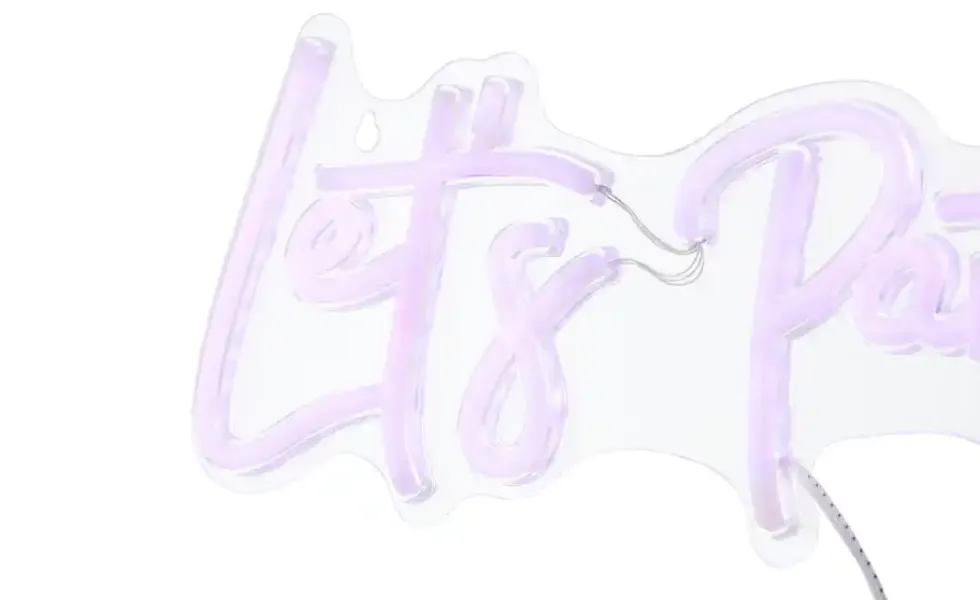 LED Neon Schild Lets Party