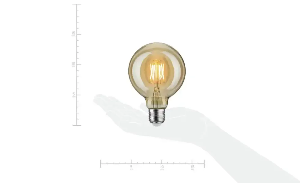 LED Vintage Globe 95 E27/6,5W gold