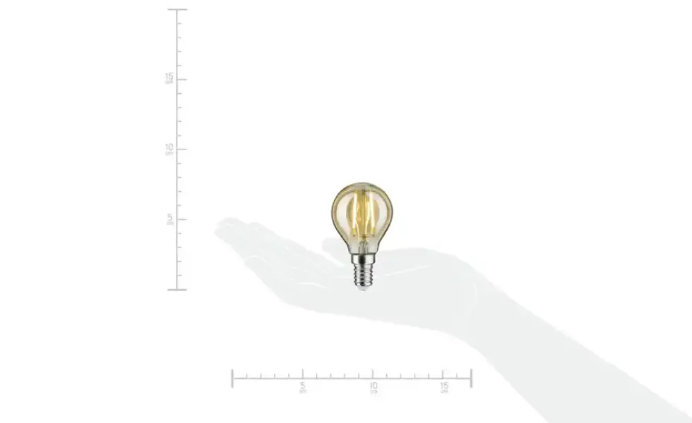 LED Vintage Tropfen E14/ 2W gold