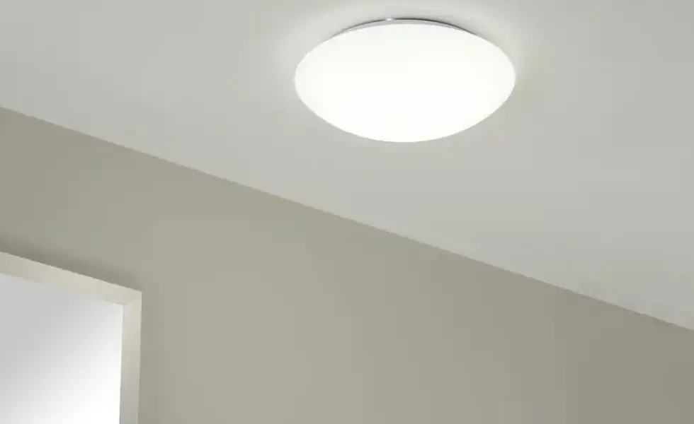LED-Bad-Deckenleuchte, weiß, mit Sternendekor