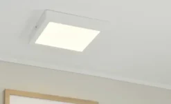 LED-Deckenleuchte, eckig, weiß matt ´groß´