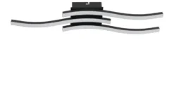 LED-Deckenleuchte, 3-flammig, schwarz