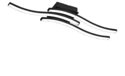 LED-Deckenleuchte, 3-flammig, schwarz