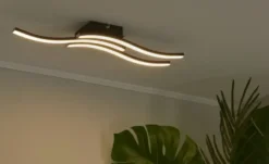 LED-Deckenleuchte, 3-flammig, schwarz