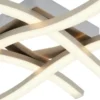 LED-Deckenleuchte, 4-flammig, Nickel matt