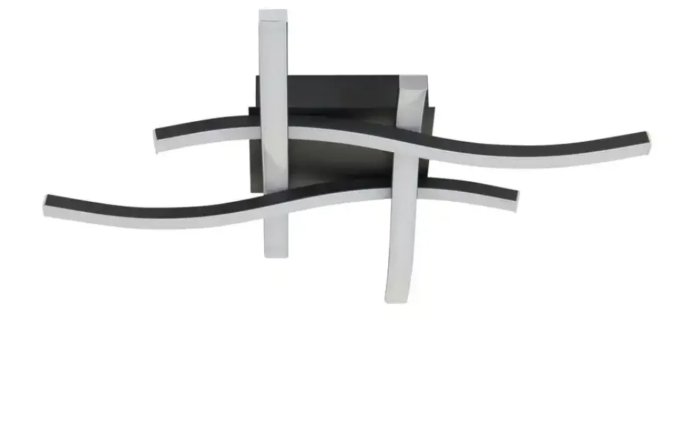 LED-Deckenleuchte, 4-flammig, schwarz