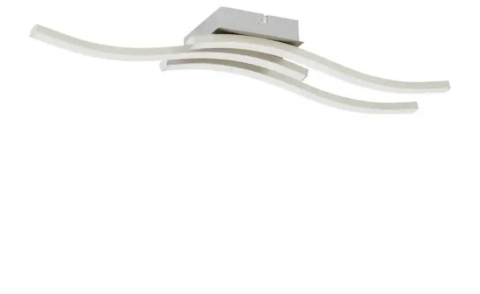 LED-Deckenleuchte, 3-flammig, Nickel matt