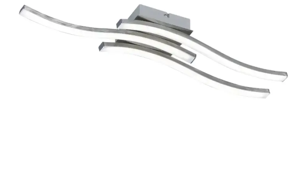 LED-Deckenleuchte, 3-flammig, Nickel matt