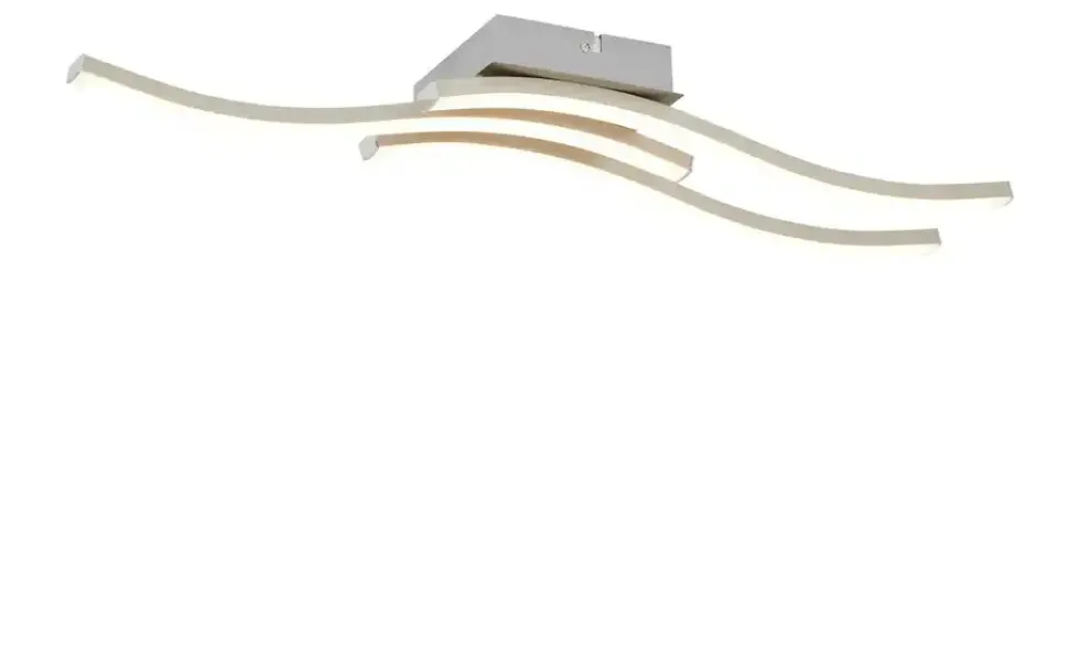 LED-Deckenleuchte, 3-flammig, Nickel matt
