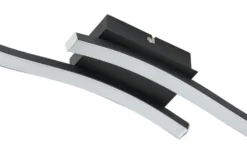LED-Deckenleuchte, 2-flammig, schwarz