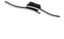 LED-Deckenleuchte, 2-flammig, schwarz