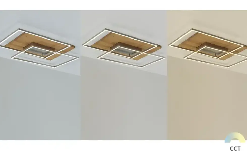 LED-Deckenleuchte, 2-flammig, Eiche natur ´groß´