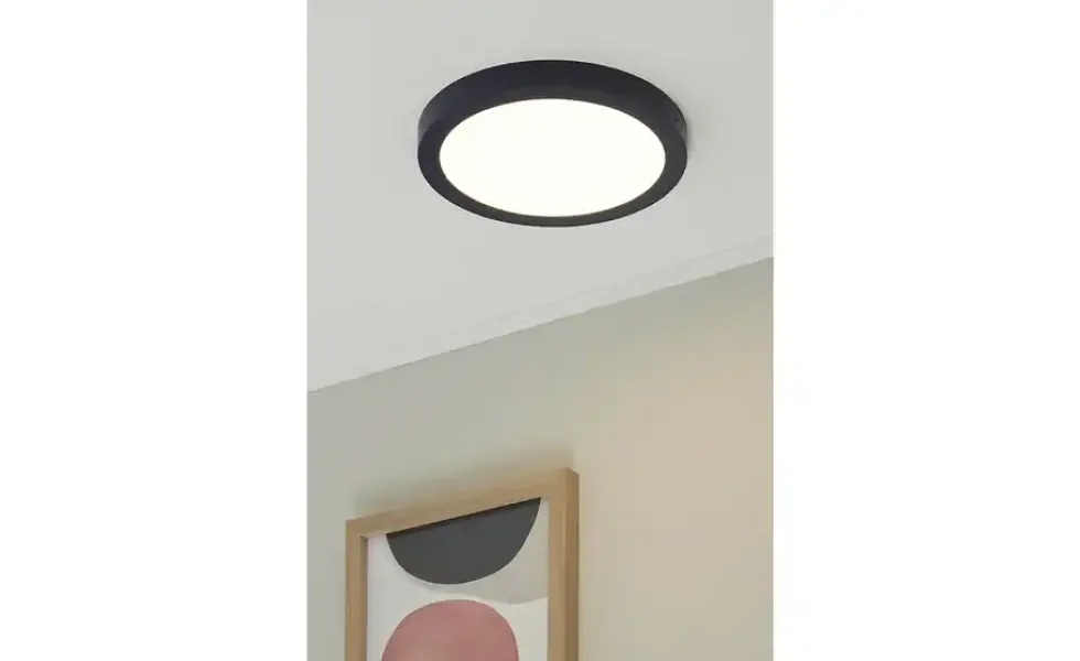 LED-Deckenleuchte, rund, dunkelblau