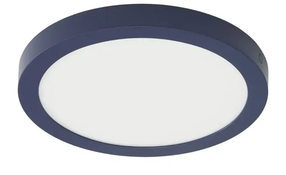 LED-Deckenleuchte, rund, dunkelblau