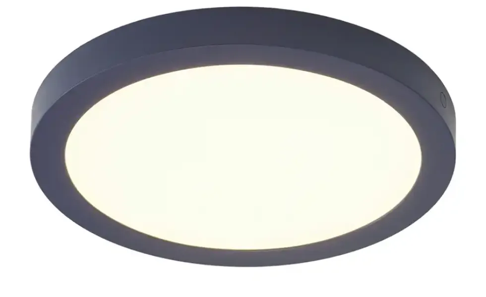 LED-Deckenleuchte, rund, dunkelblau