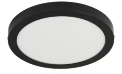 LED-Deckenleuchte, rund, schwarz