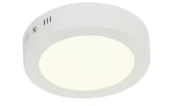 LED-Deckenleuchte, rund, weiß matt