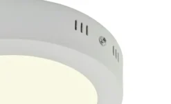 LED-Deckenleuchte, rund, weiß matt