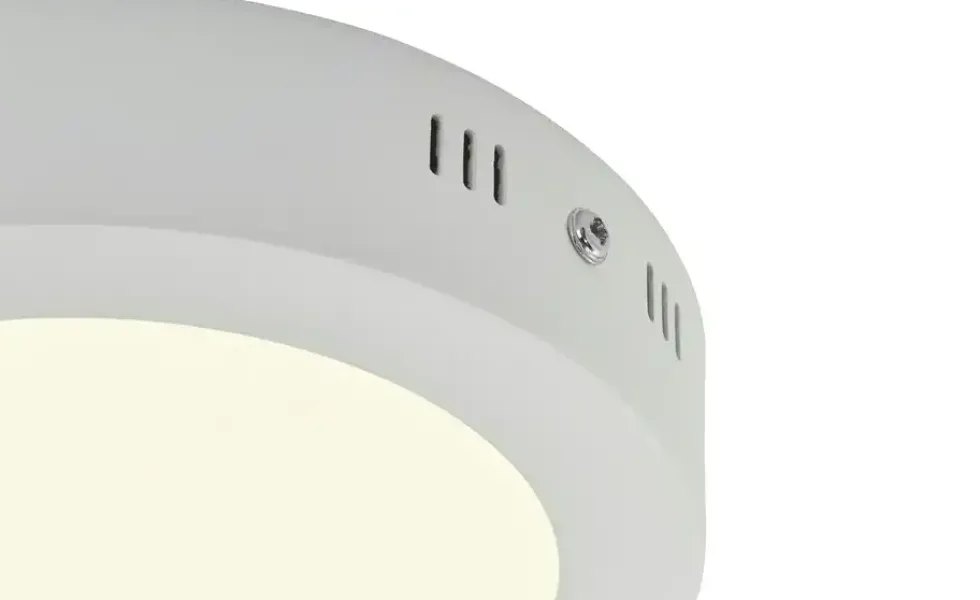 LED-Deckenleuchte, rund, weiß matt